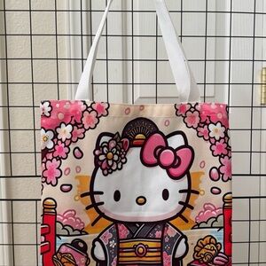 Hello Kitty Canvas Tote Bag